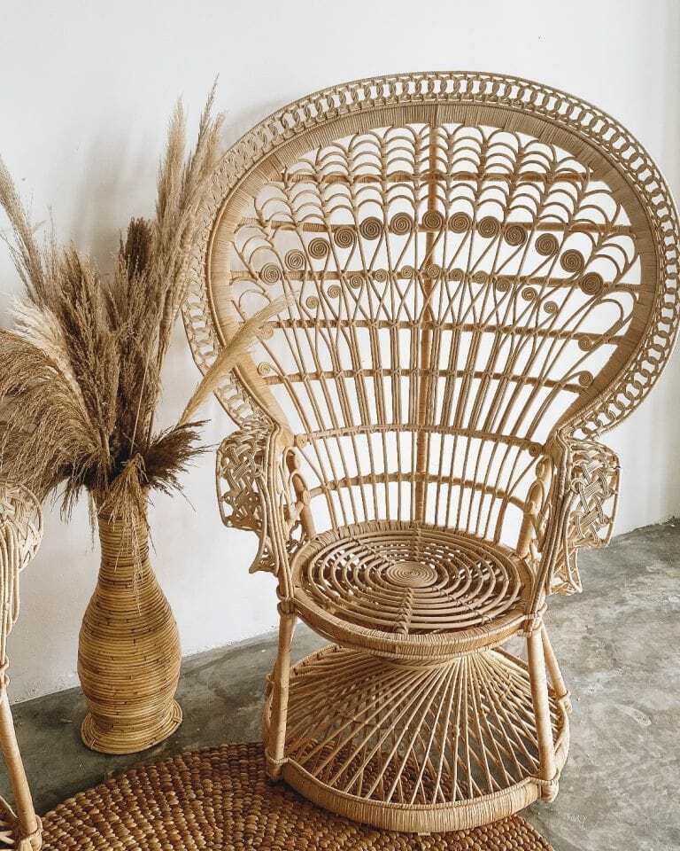 Zaskia Rattan Peacock Chair