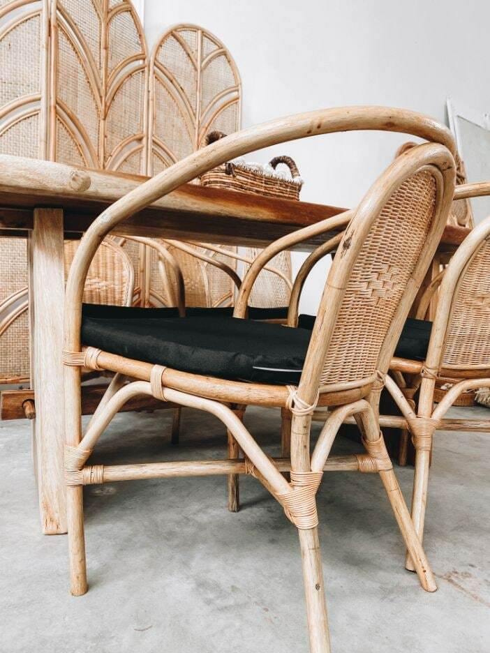 Vintage Rattan Dining Chair