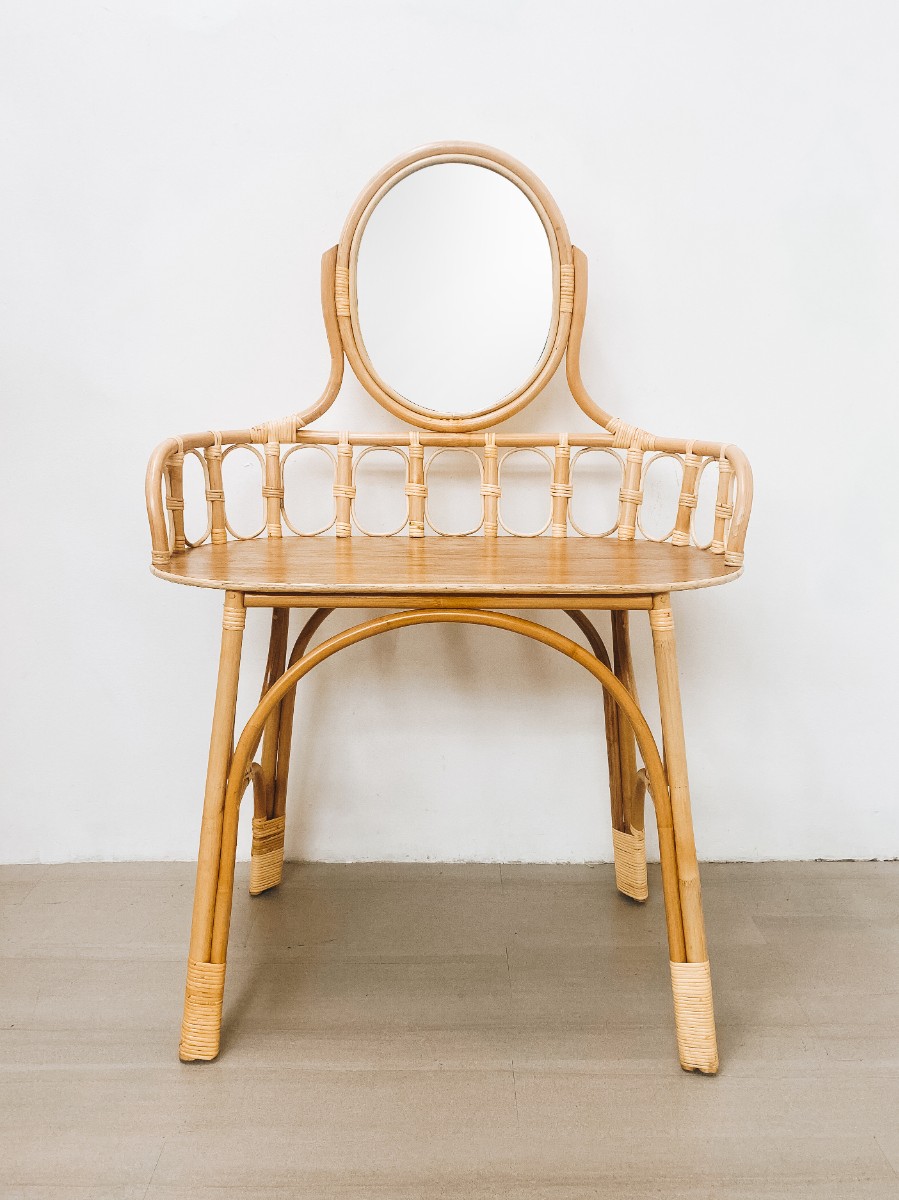 Keyla Rattan Vanity