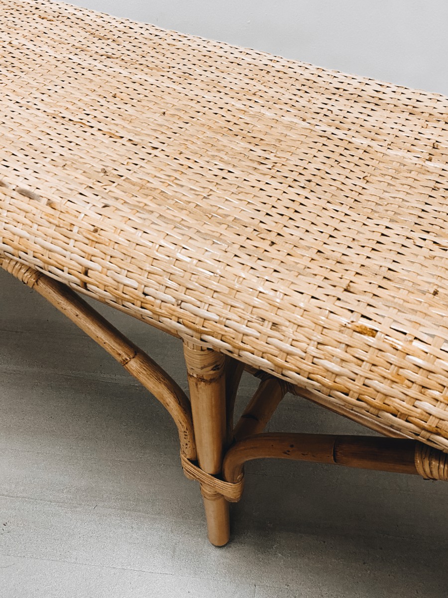 Lana Rattan Bench
