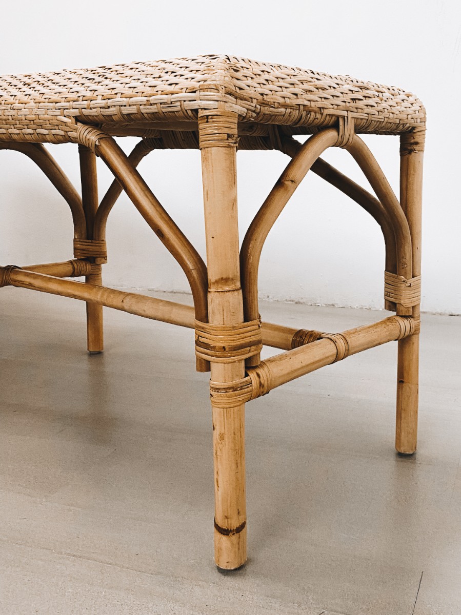 Lana Rattan Bench
