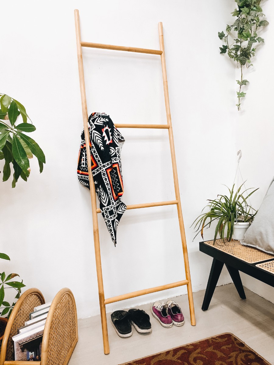 Rattan Ladder / Cloth Hanging
