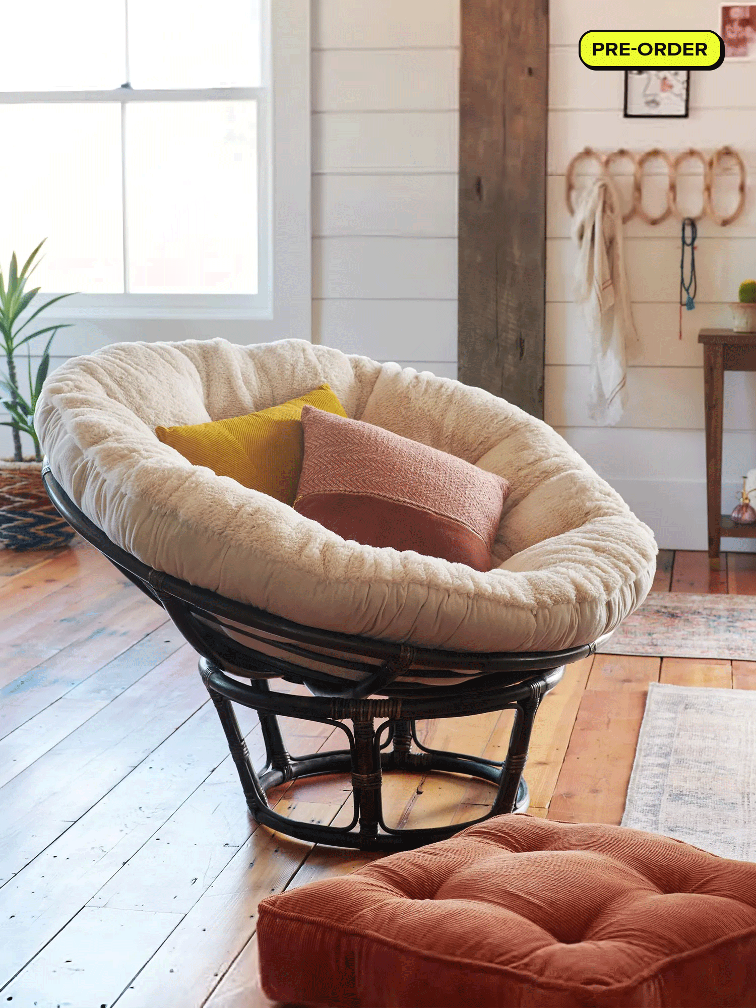 Black Rattan Papasan Chair (Limited Edition)