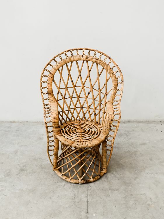 Rattan chair for online kids