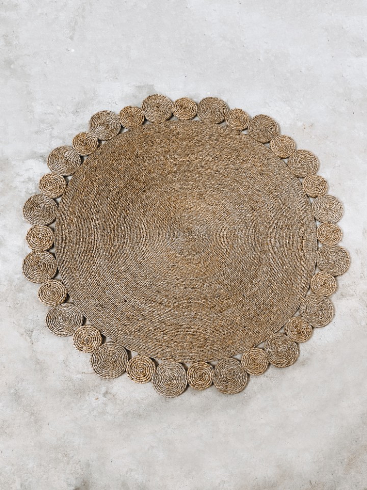 Floral Jute Rug