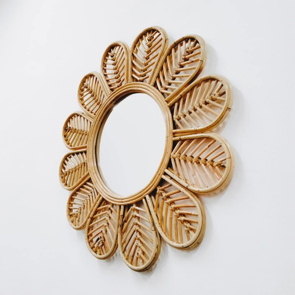 Rattan Wall Mirror 13Booming Plus