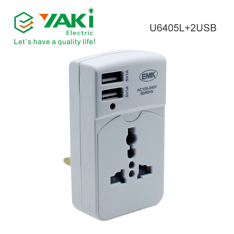 Travel Multi Universal Socket Adaptor with USB