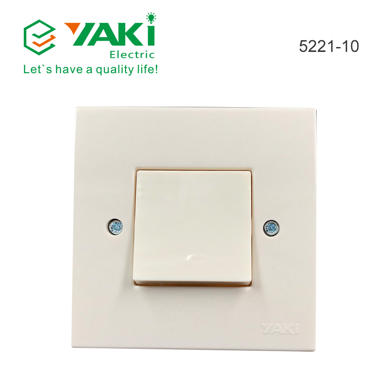 French Single Control Wall Home Switches Series Celia White Current 10V-16V AV 