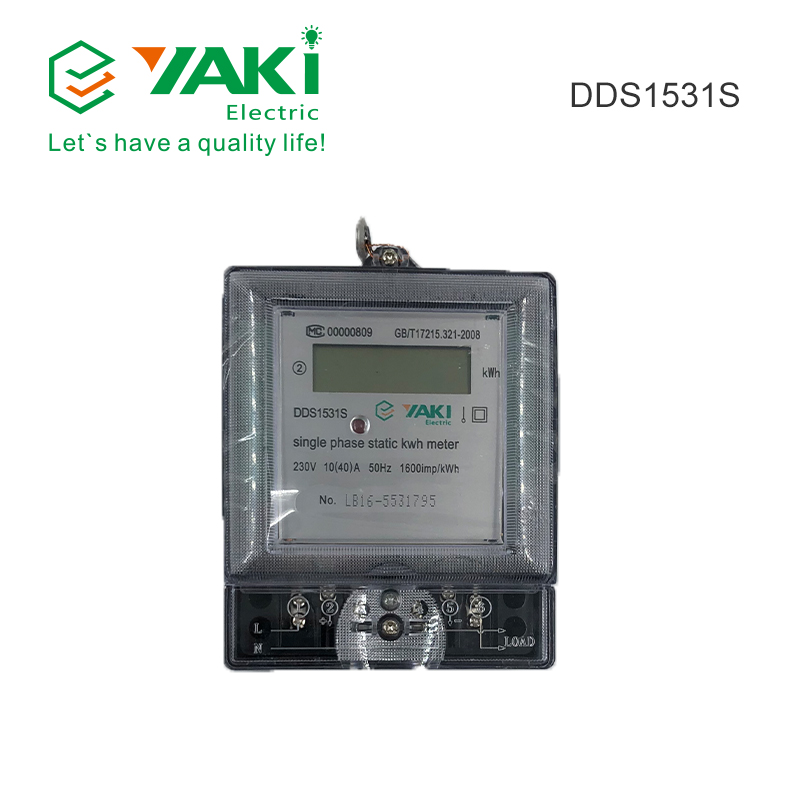 Plastic Digital Display Single Phase Electric Meter