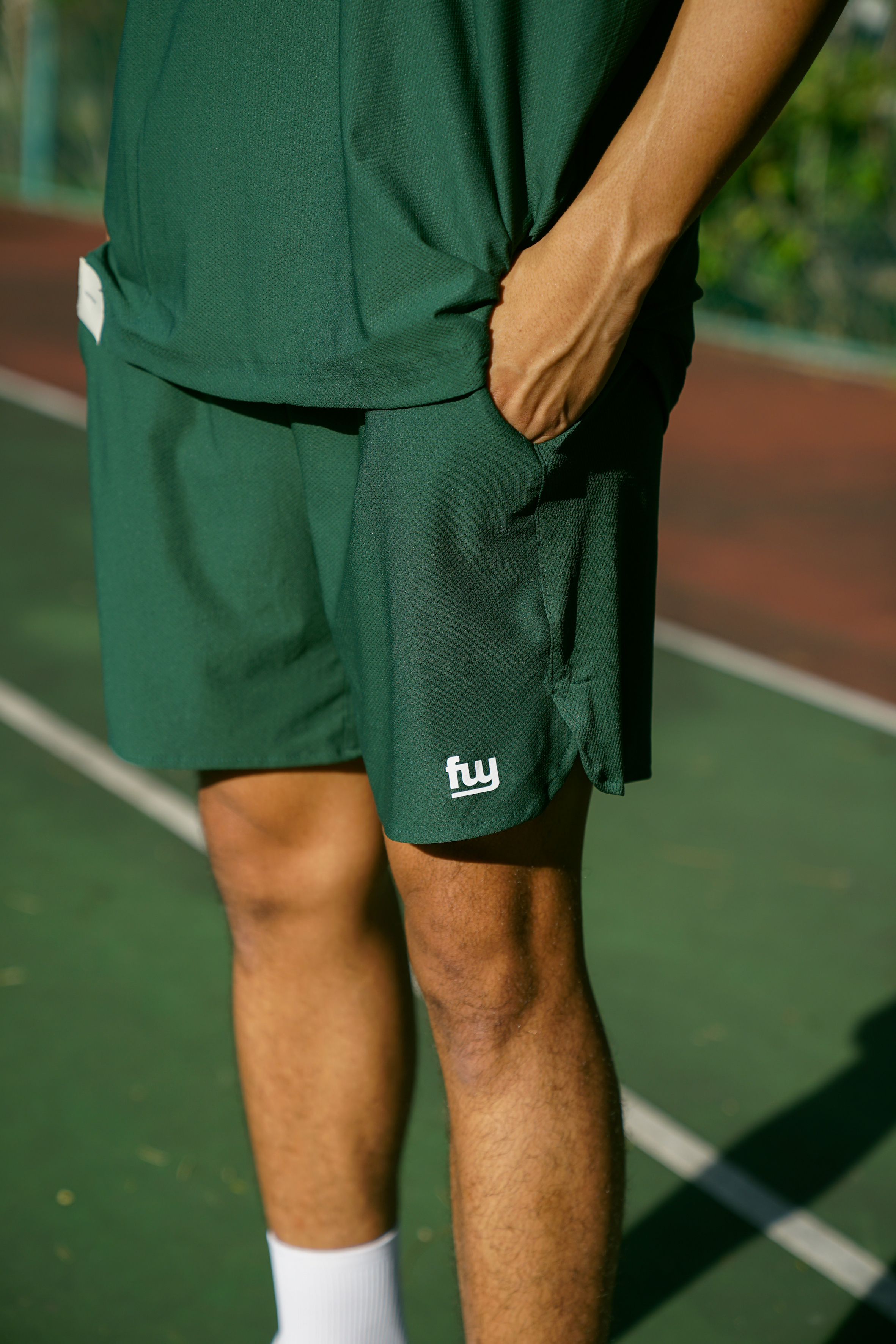 Men's Shorts in Forest Green