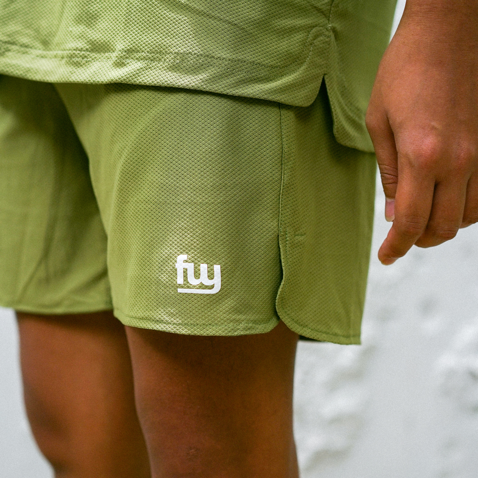 Men's Shorts in Lime Green