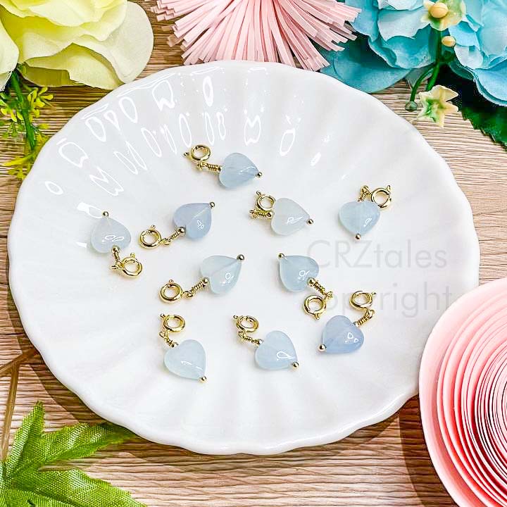 Aquamarine Heart Charmie