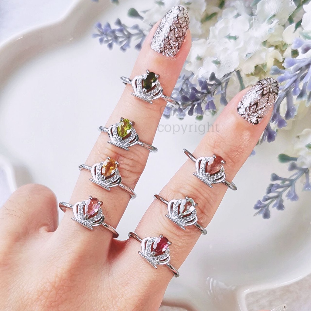 Crown Tourmaline Ring