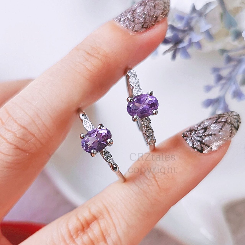 <<SG Seller>> CRZtales Pink Topaz, Blue Topaz, Peridot, Amethyst Rings #CRZRING