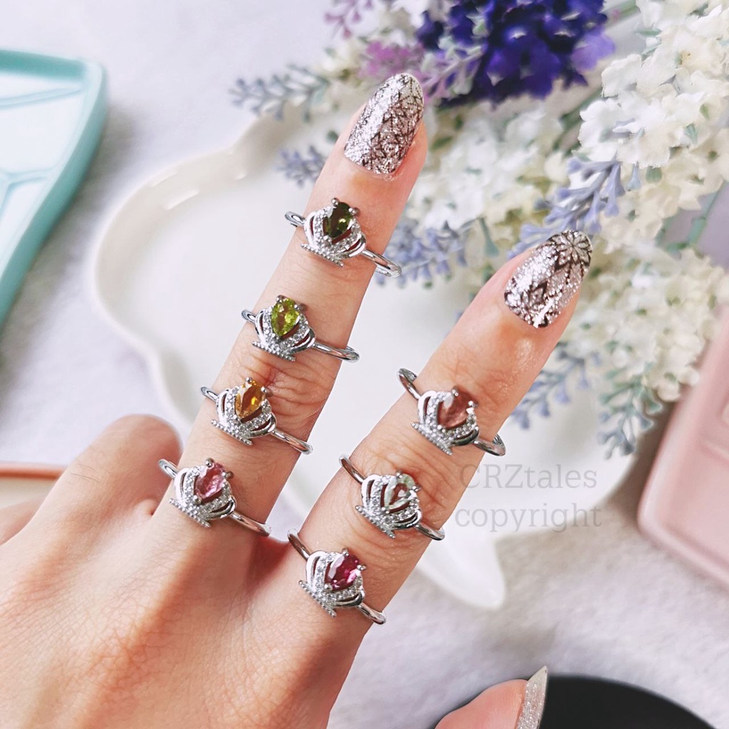 Crown Tourmaline Ring