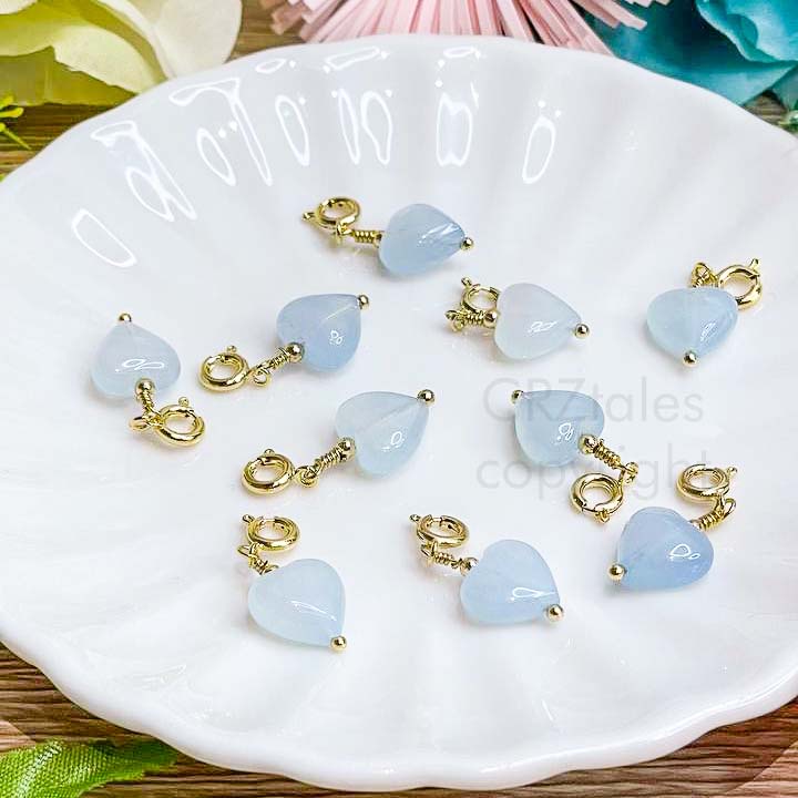 Aquamarine Heart Charmie