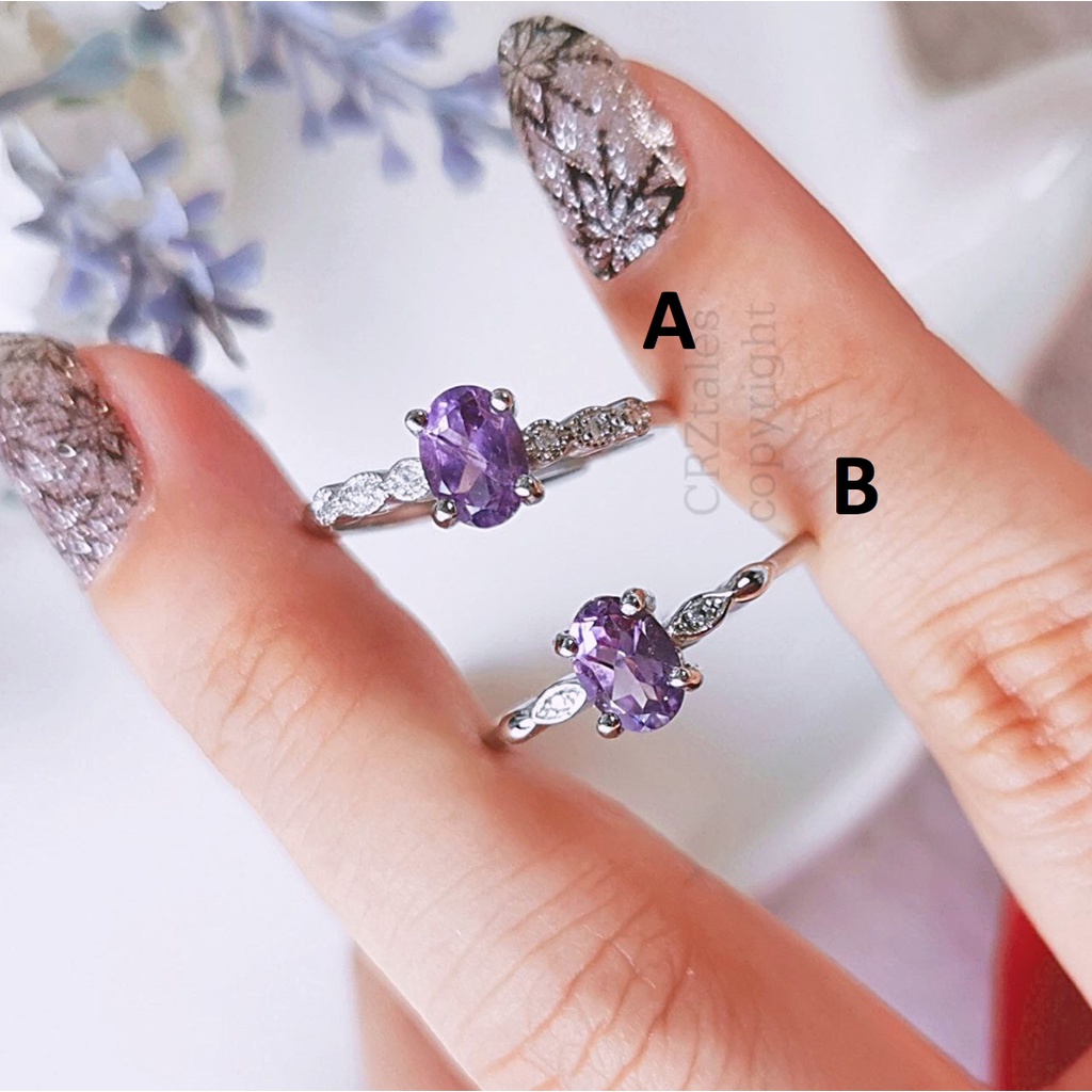<<SG Seller>> CRZtales Pink Topaz, Blue Topaz, Peridot, Amethyst Rings #CRZRING