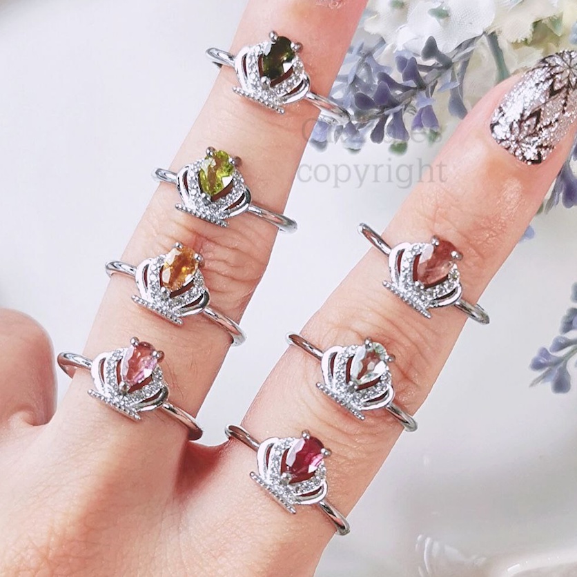 Crown Tourmaline Ring