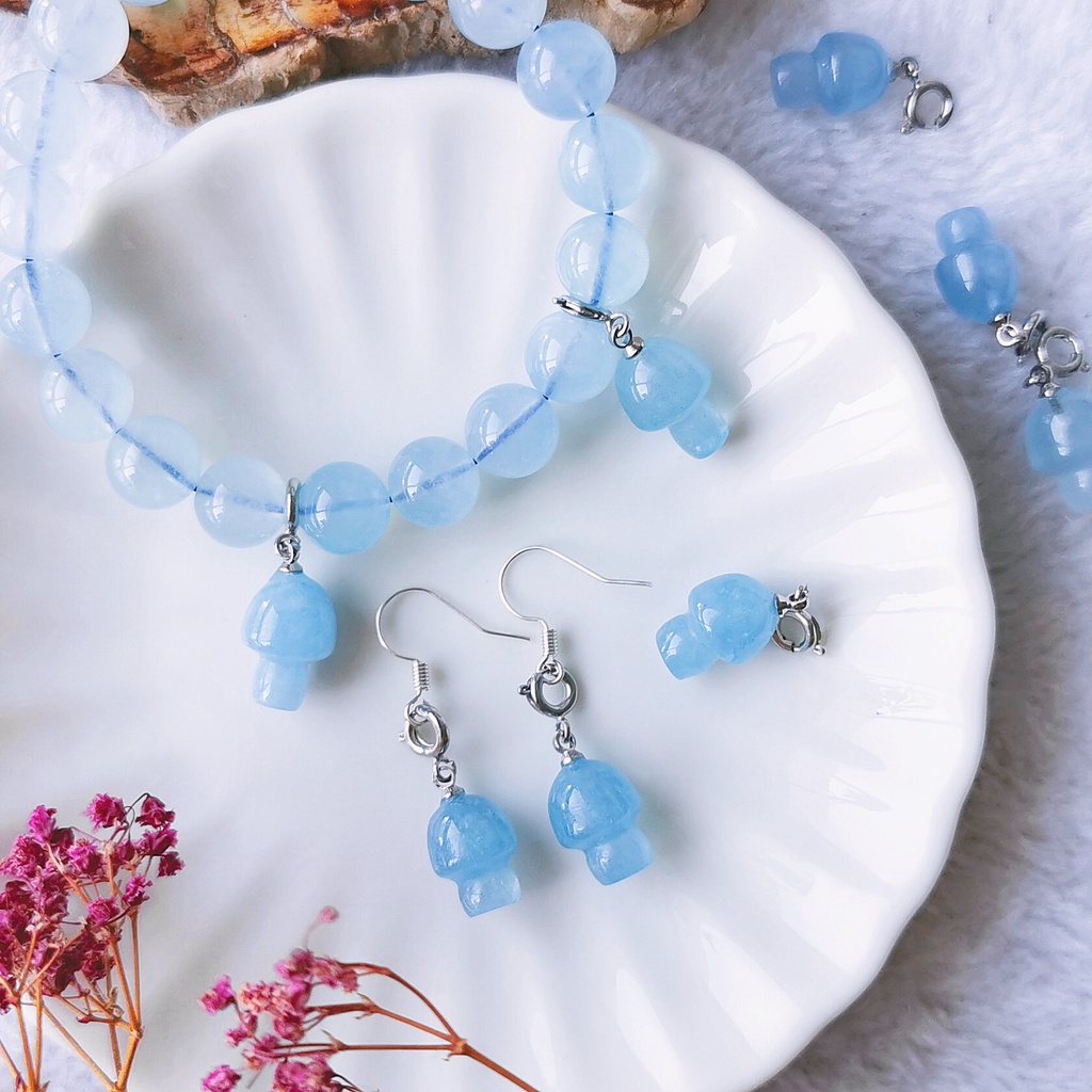 Aquamarine Mushroom Charmie