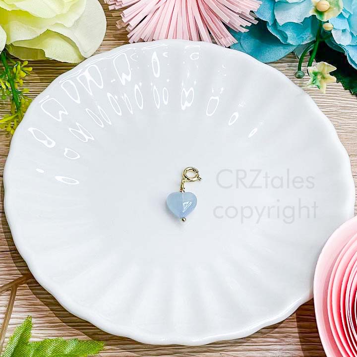 Aquamarine Heart Charmie