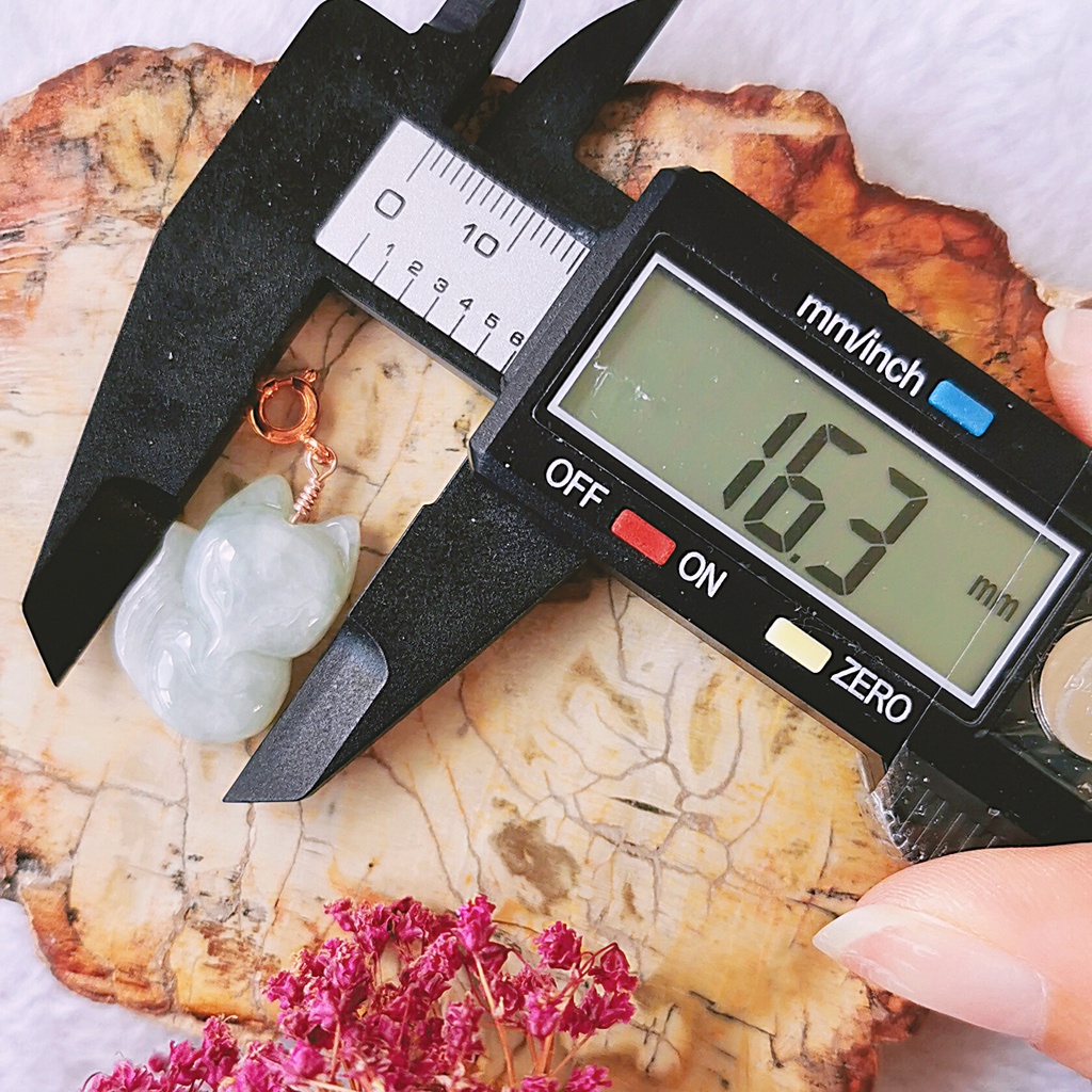 Burmese A Grade Jade Big Head Fox Charmies