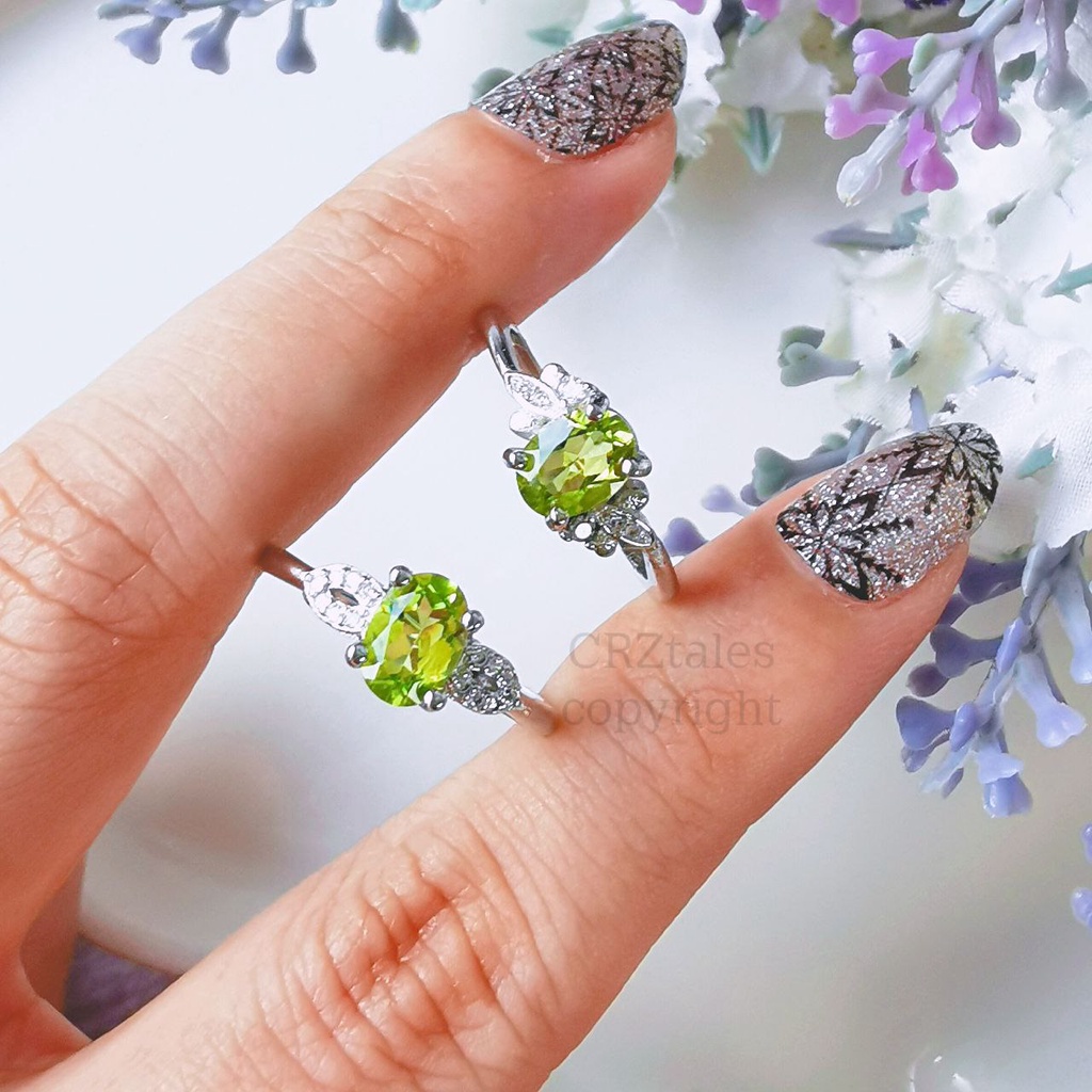 <<SG Seller>> CRZtales Pink Topaz, Blue Topaz, Peridot, Amethyst Rings #CRZRING