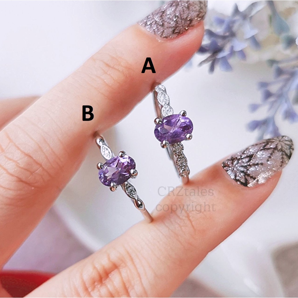 <<SG Seller>> CRZtales Pink Topaz, Blue Topaz, Peridot, Amethyst Rings #CRZRING