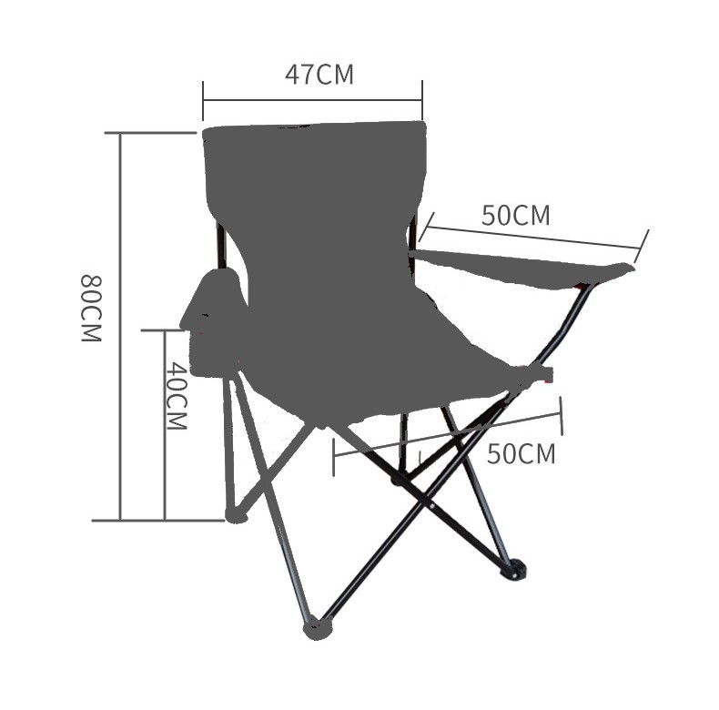 Camping chair sales with cup holder