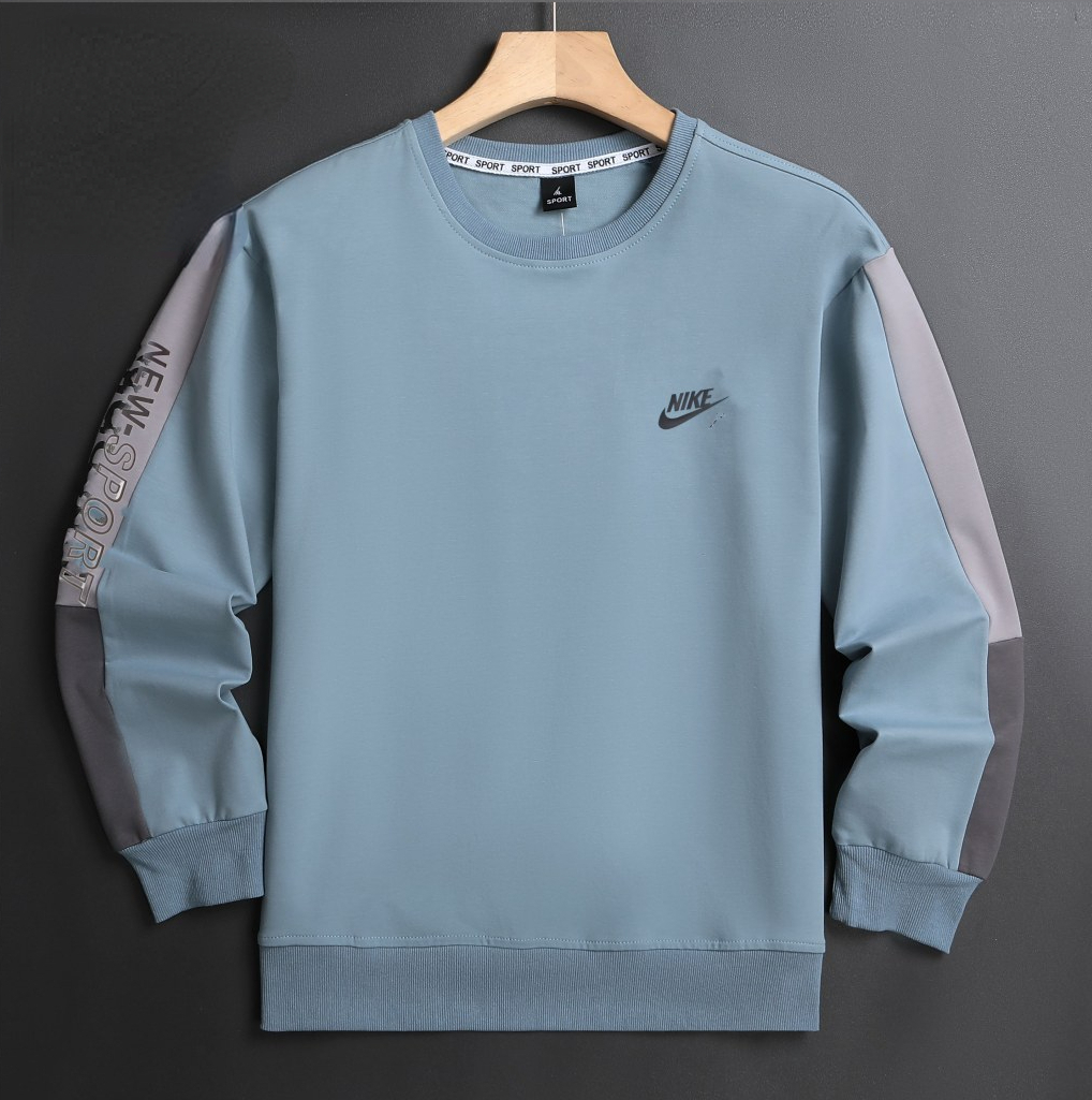 NIKE ADIDDS 2024秋 メンズスウェット クル 260g ブラック ダークグレー ライトグレー ブルー XL-5XL