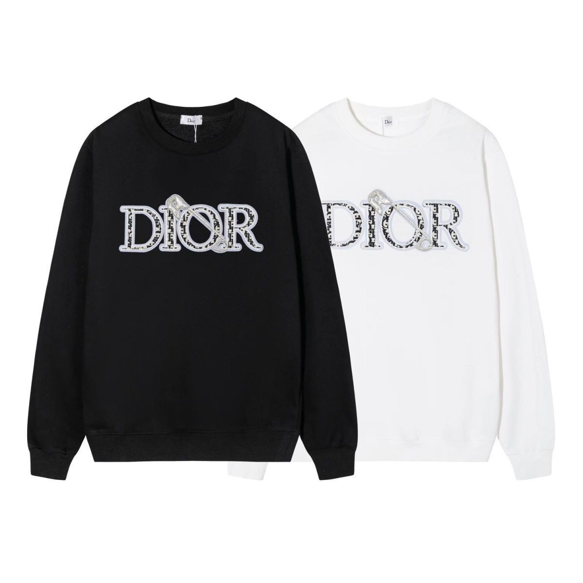 DIOR パーカー 秋服 オーバーサイズ 長袖 トレーナー ゆったり 丸首