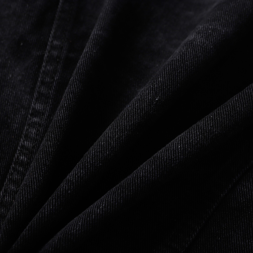 Balenciaga 23年新刺繍ラミネート文字カデニムジャケット ユニセックス