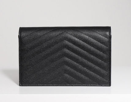 YVES SAINT LAURENT イヴ サン ローラン サンローランパリ モノグラムエンベロープ チェーンバック クラッチバッグ