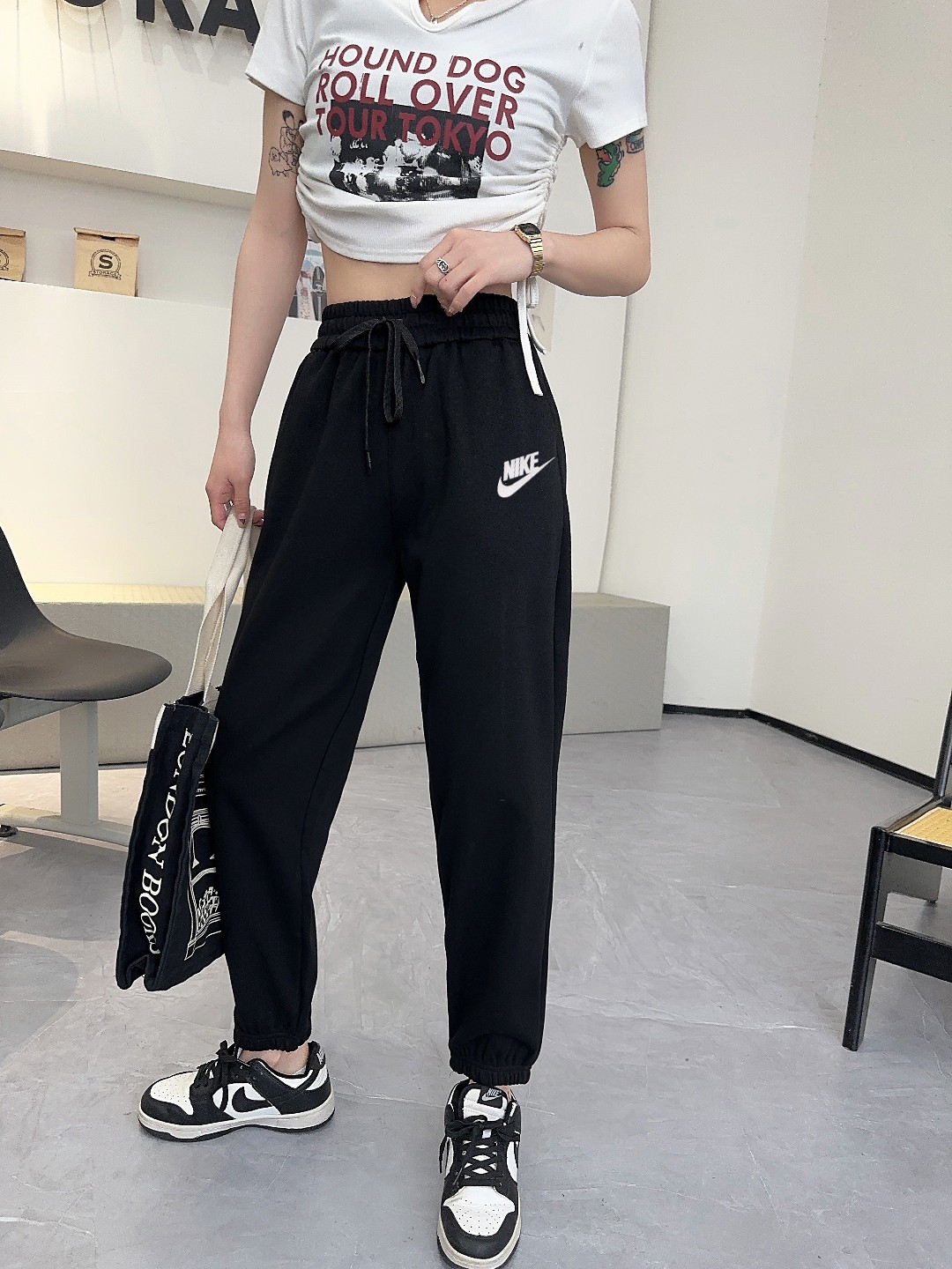 NIKE ADIDDS 2024秋 レディース ズボン 360g ブラック ベージュ ブラウン ピンク グレー  L-3XL