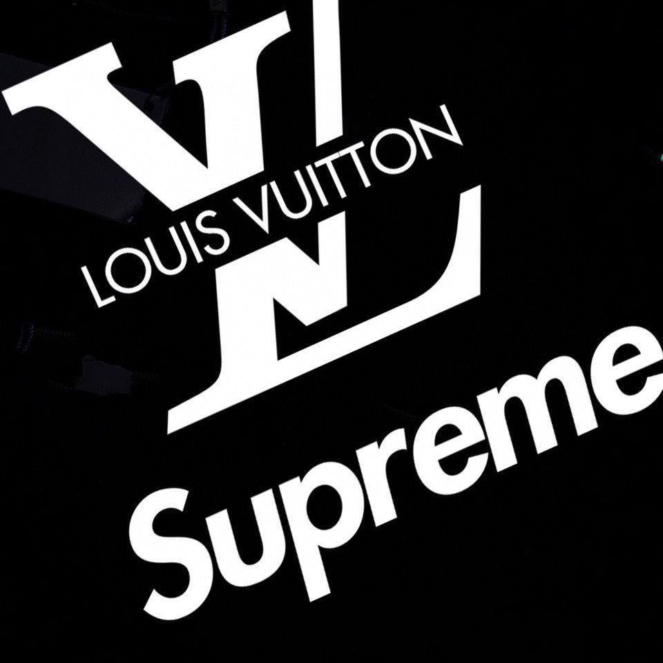 LOUIS VUITTON Supreme ゆったり 無地 トップス 長袖 防寒 春秋冬 パーカー 100%綿 男女兼用