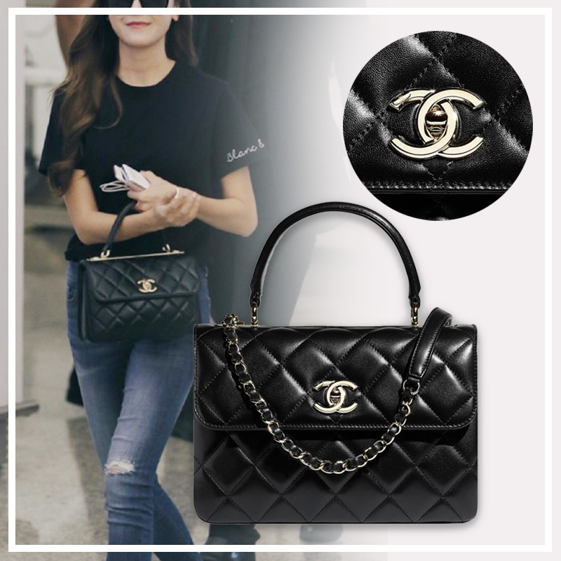 人気★CHANEL トップハンドル フラップ バッグTRENDY CC★A92236