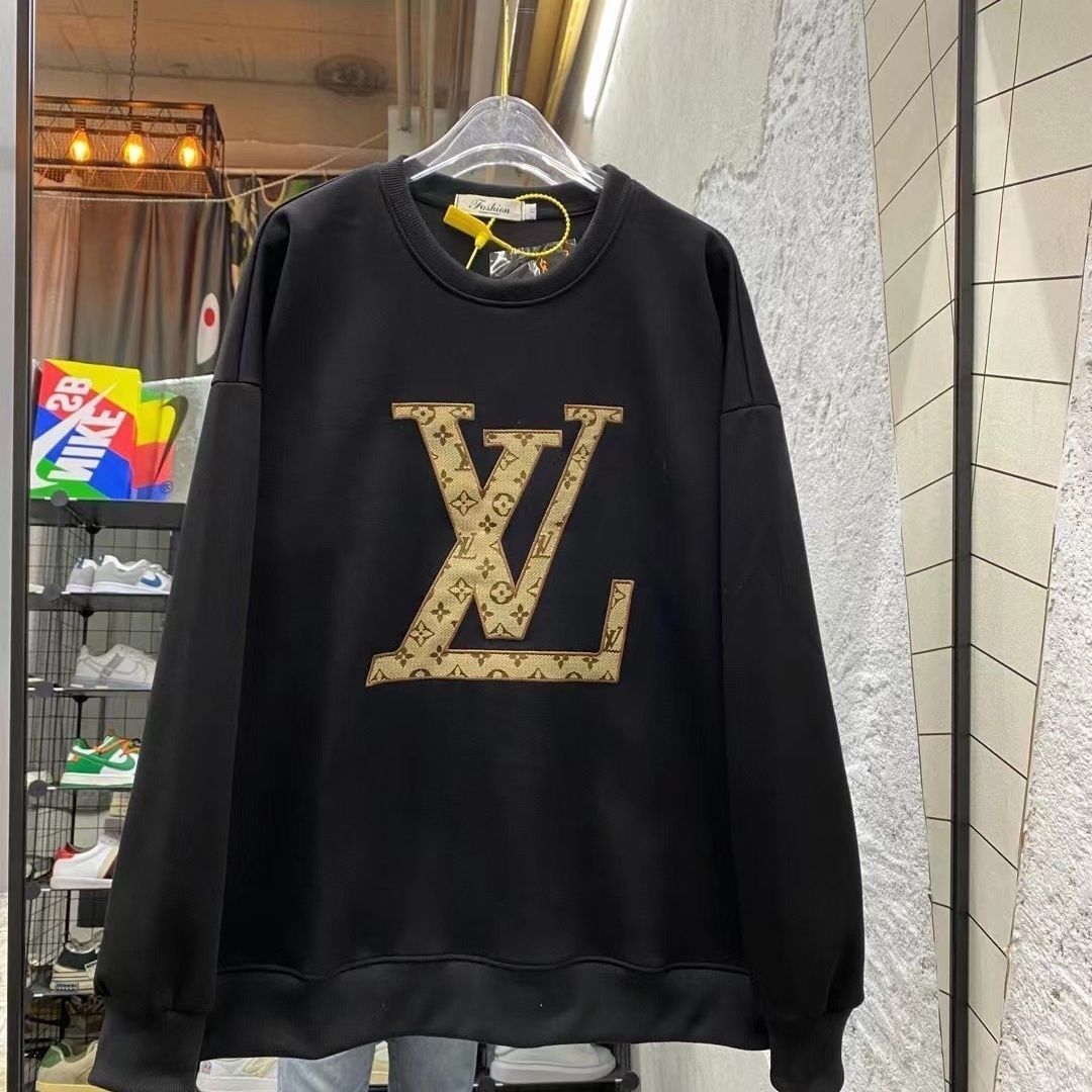 LOUIS VUITTON パーカー ルームウェア ルイ・ヴィトンロゴ ブランド プリント トップス 男女兼用