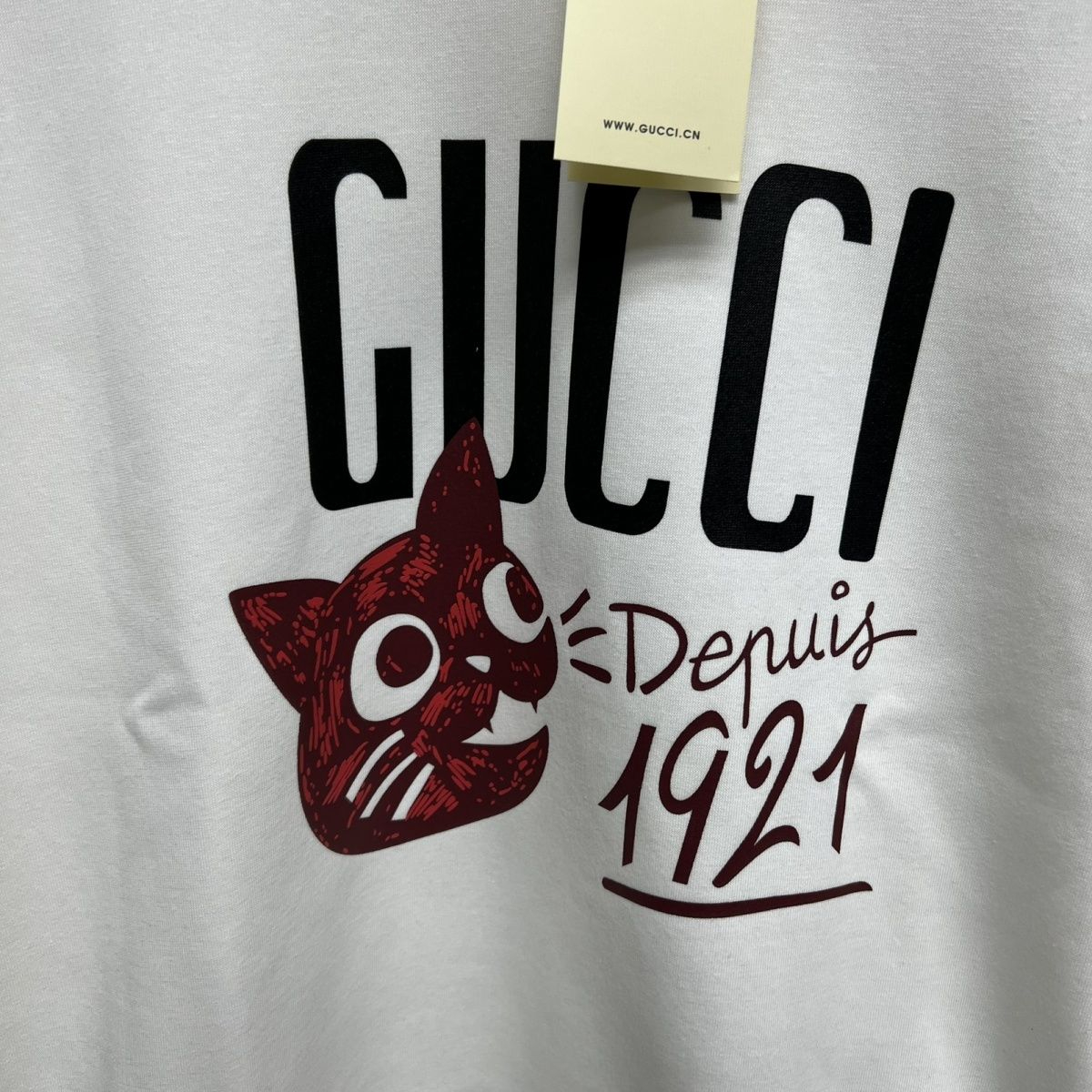 GUCCI2023秋  猫のロゴプリント プリント ゆったり　暖かい おしゃれ　バーカー 100%綿 男女兼用　春秋冬