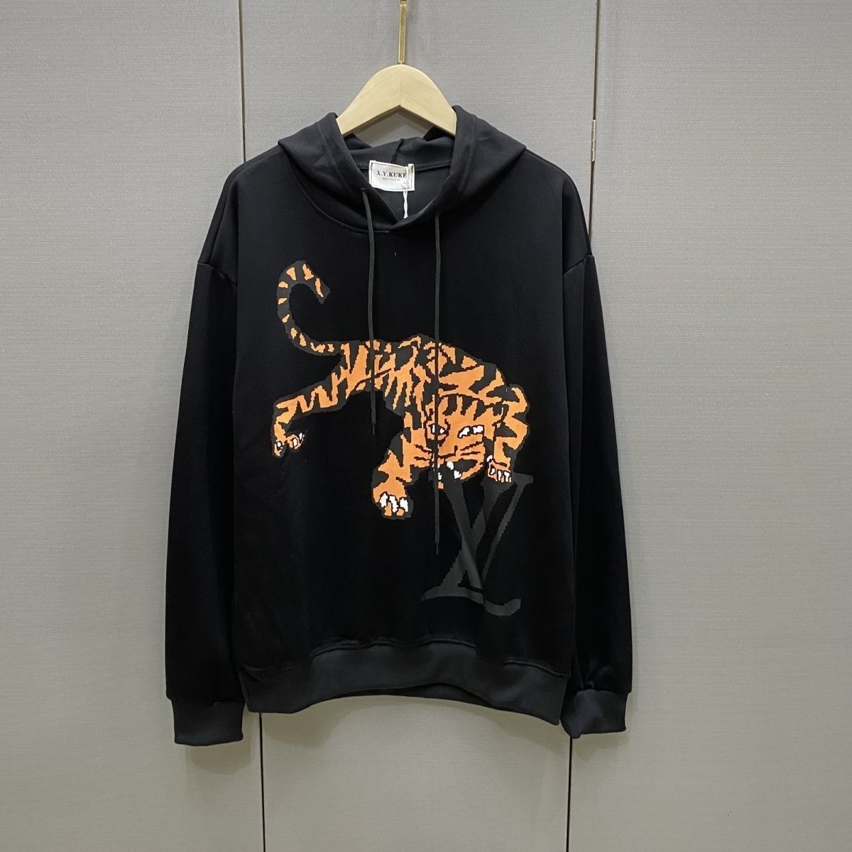 LOUIS VUITTON パーカー フード付き ルームウェア ルイ・ヴィトンロゴ ブランド トラプリント トップス 男女兼用