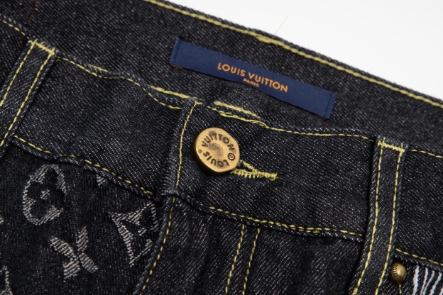 LOUIS VUITTON  構造スプライシングとフラワープリントを施したNIGO2共同ブランドのデニムズボンM-2XL