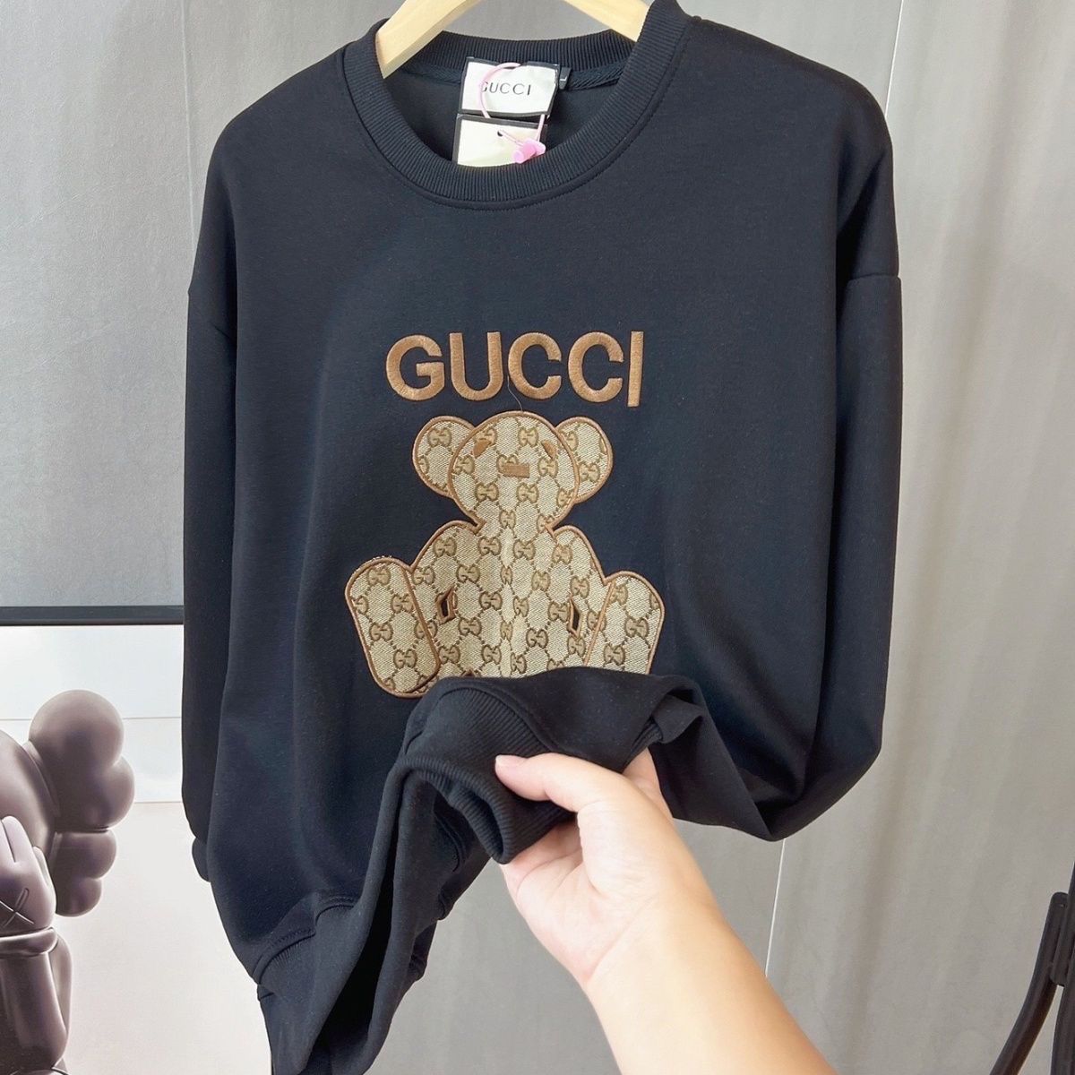 GUCCI2023秋 プリント ゆったり バーカー　長袖 防寒　100%綿 男女兼用