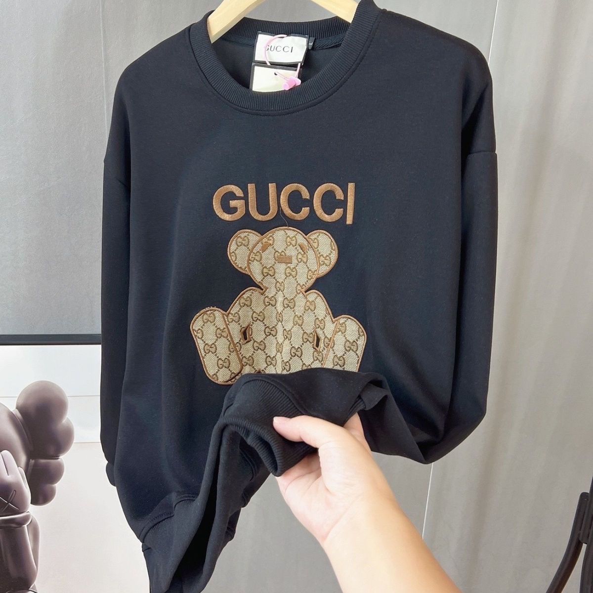 GUCCI2023秋 プリント ゆったり バーカー　長袖 防寒　100%綿 男女兼用