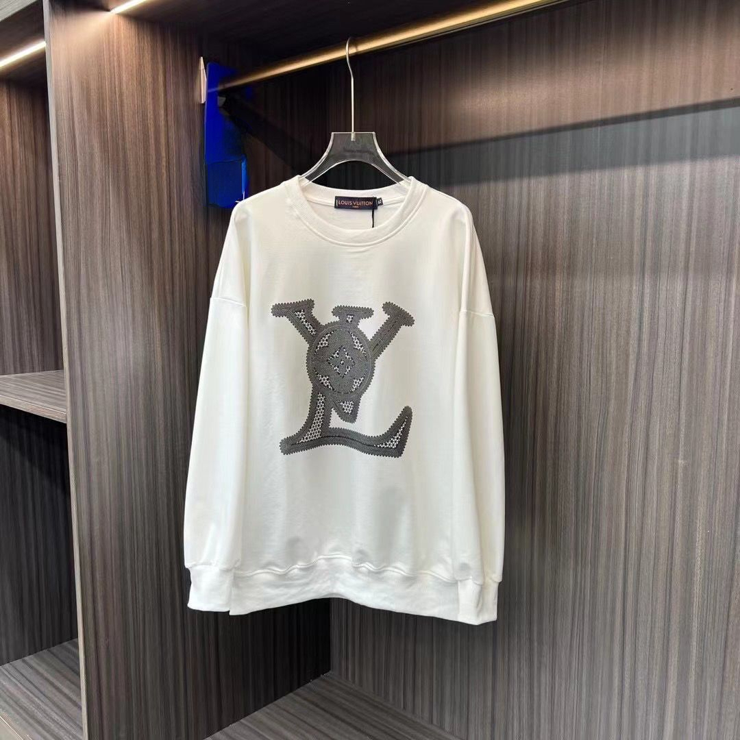 LOUIS VUITTON ゆったり 無地 トップス 長袖 防寒 春秋冬 人気パーカー  100%綿 男女兼用