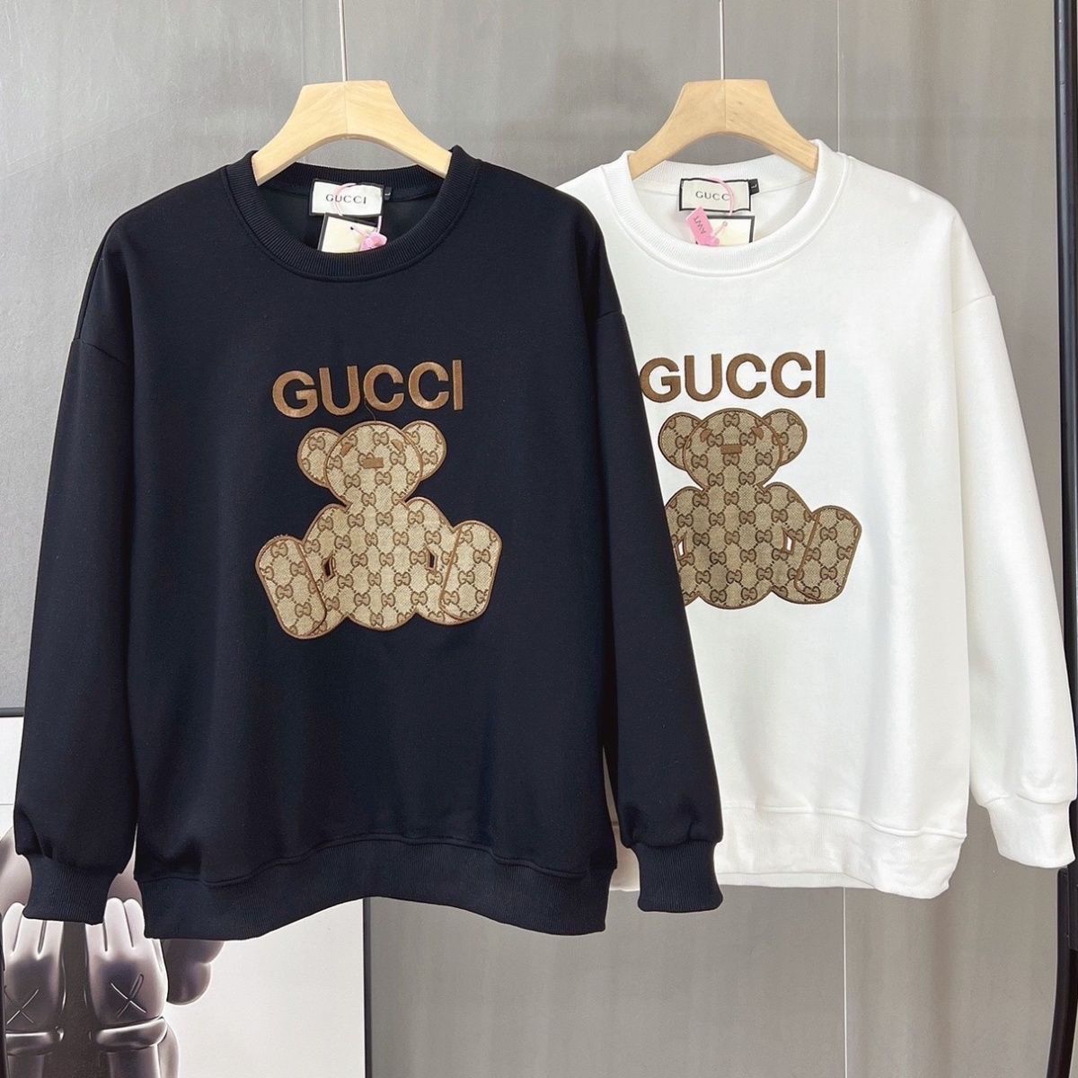GUCCI2023秋 プリント ゆったり バーカー　長袖 防寒　100%綿 男女兼用