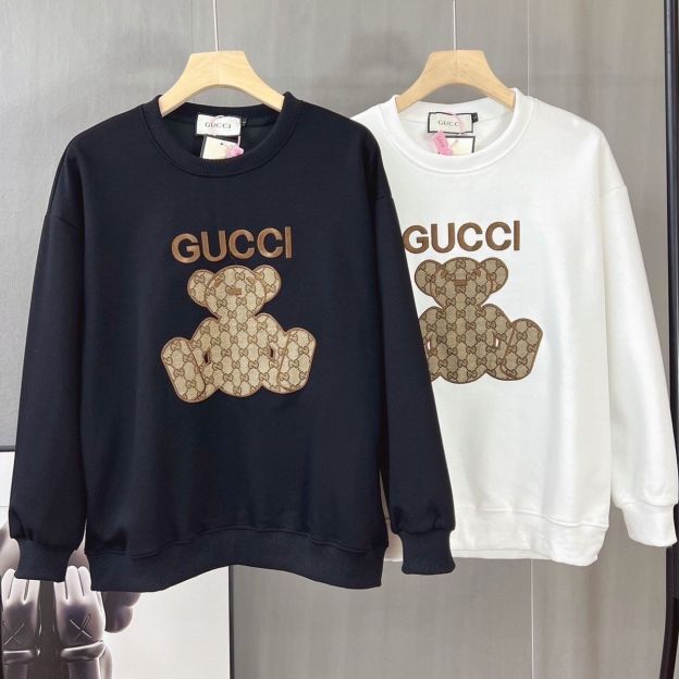 GUCCI2023秋 プリント ゆったり バーカー　長袖 防寒　100%綿 男女兼用