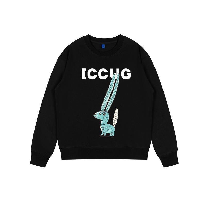 GUCCI  パーカー 動物プリント 長袖  ファッション   丸襟  人気　カジュアル　グーチロゴ　男女兼用