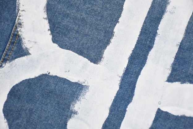 BALENCIAGA 新作ダブルBグラフィティプリントデニムジャケット M-XL