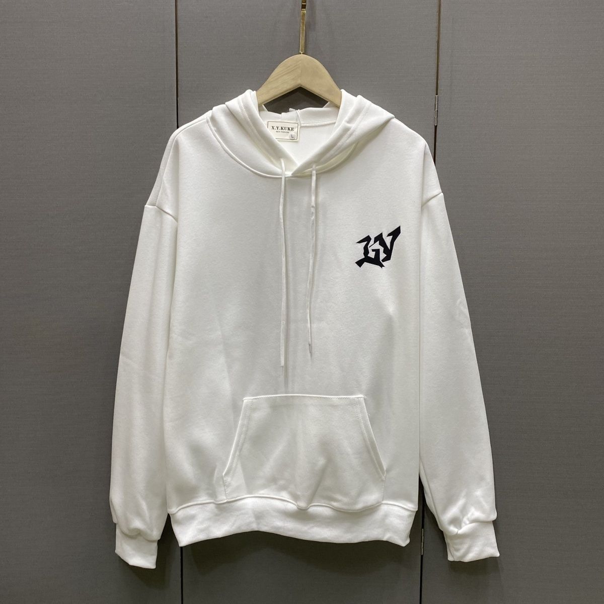 LOUIS VUITTON パーカー フード付き　ルームウェア  ルイ・ヴィトンロゴ ブランド  プリント 男女兼用