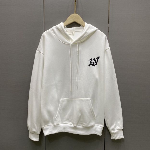 LOUIS VUITTON パーカー フード付き　ルームウェア  ルイ・ヴィトンロゴ ブランド  プリント 男女兼用