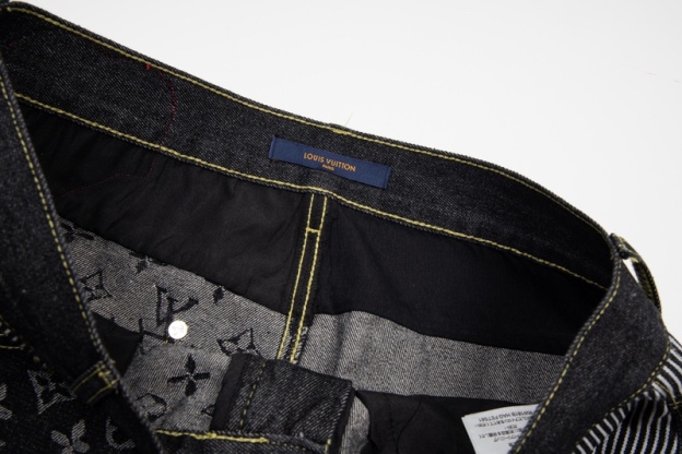 LOUIS VUITTON  構造スプライシングとフラワープリントを施したNIGO2共同ブランドのデニムズボンM-2XL