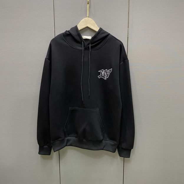 LOUIS VUITTON パーカー フード付き　ルームウェア  ルイ・ヴィトンロゴ ブランド  プリント 男女兼用